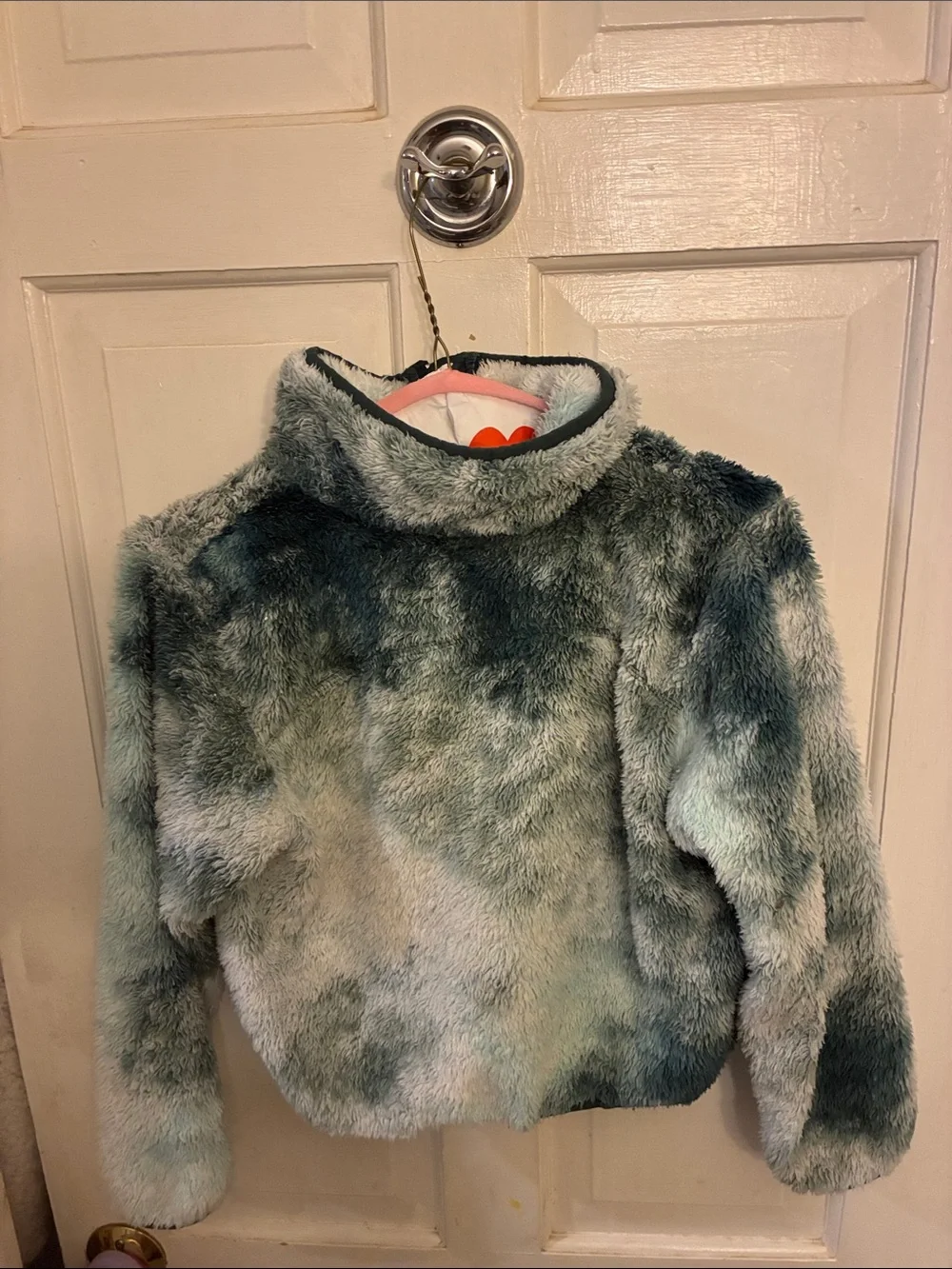 all in motion Plush Ombre Teal & Black Kids Jacket